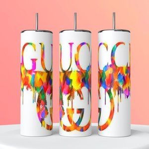 Designer Custom Watercolor 20oz Skinny Tumbler